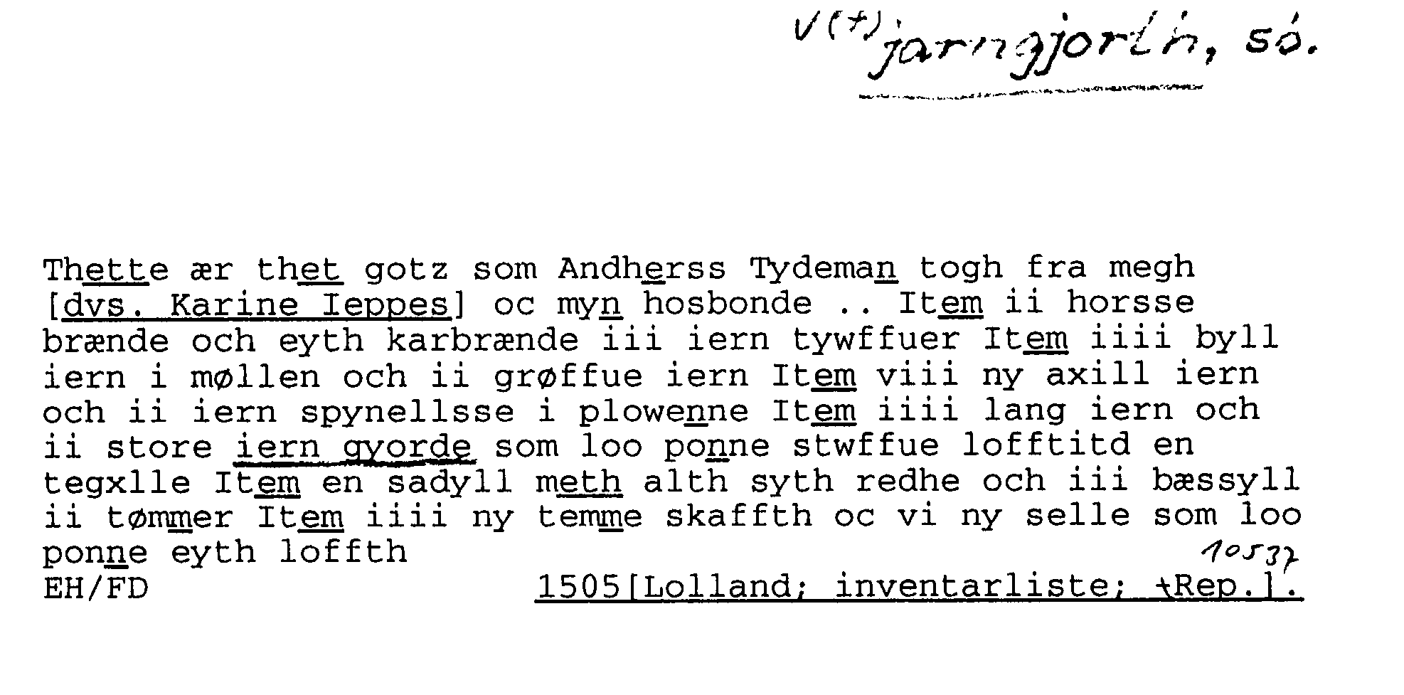 Billede af dagens seddel her