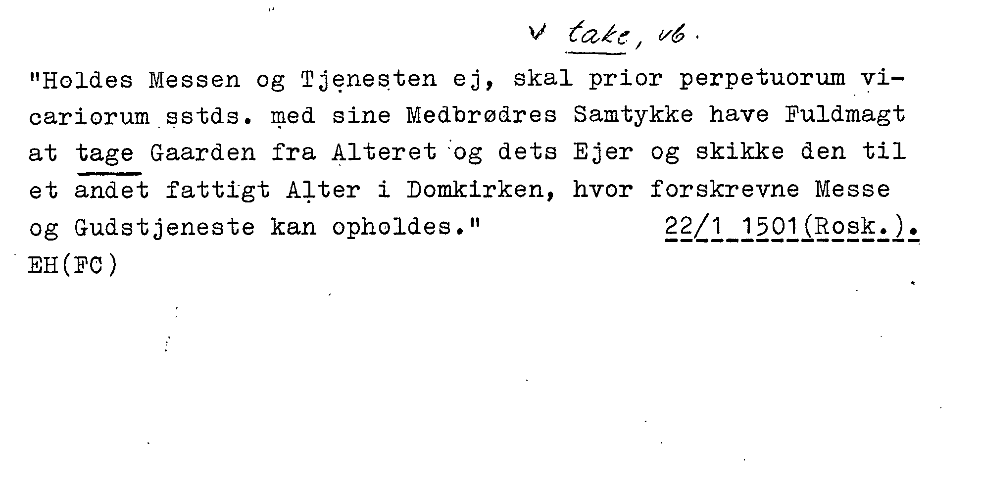 Billede af dagens seddel her